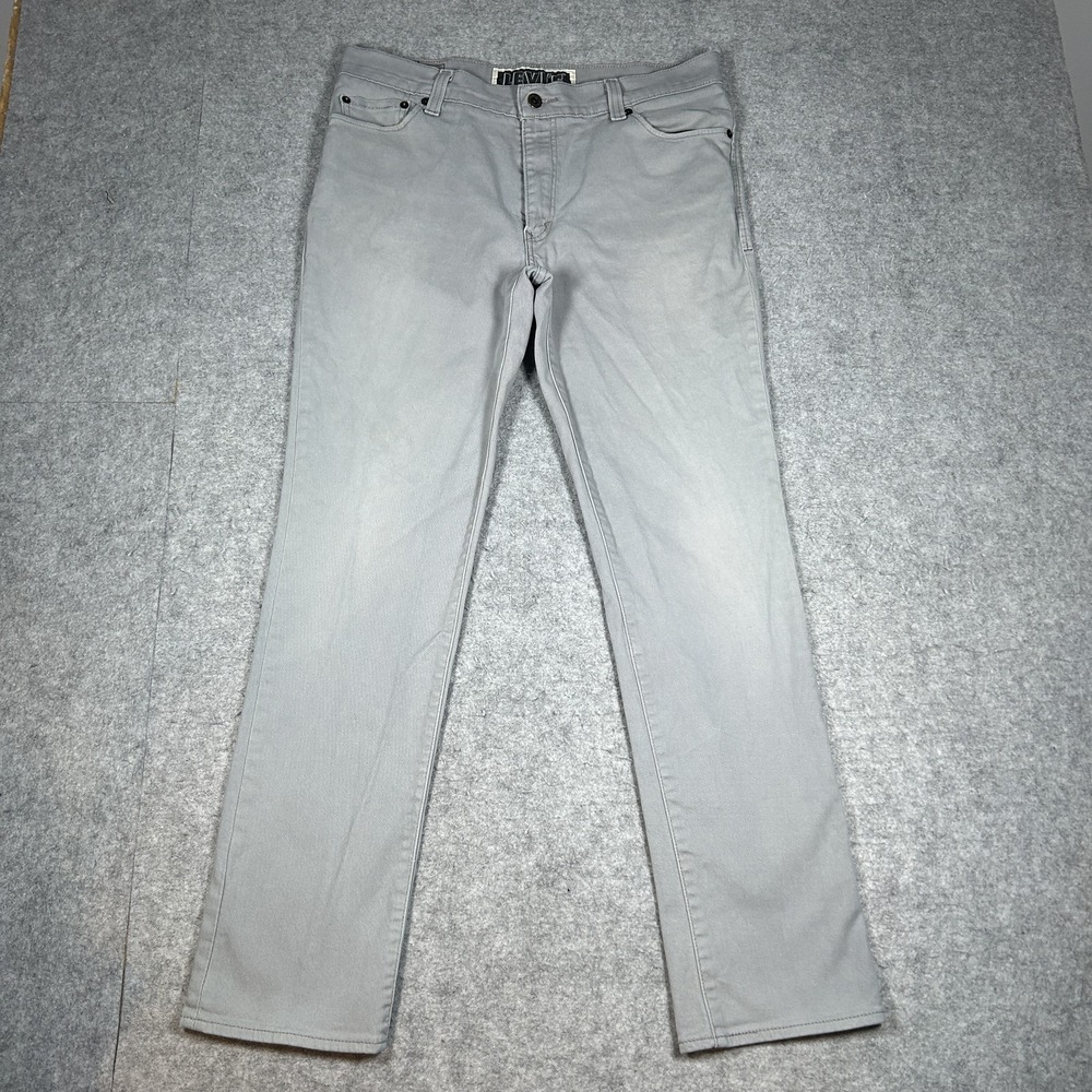Levi's 510 Denim Jeans Mens 36x30(32x30) Grey Skinny Stretch Super